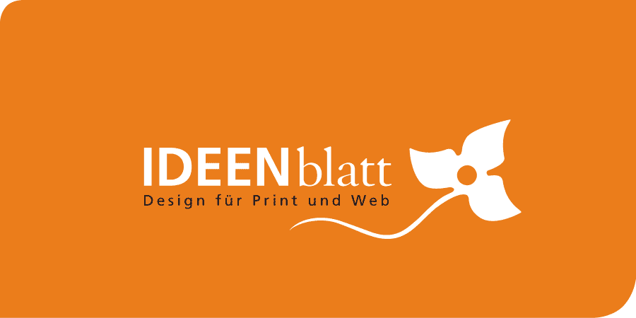 Ideenblatt Design für Print und Web